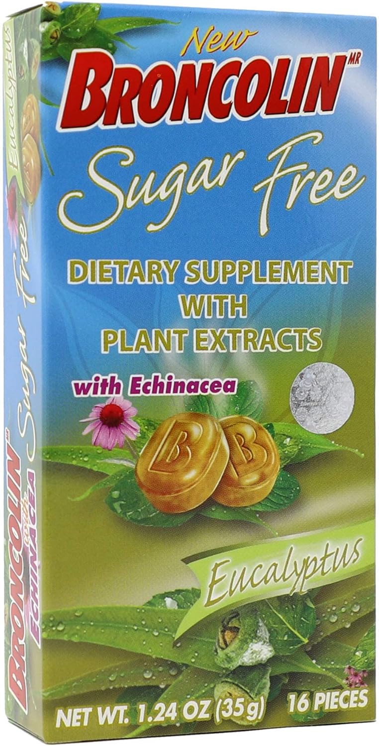 Broncolin Sugar Free Drops with Echinacea Plant Extracts Eucalyptus 2Pack 16 Drops per Box 2 Boxes - Image 5