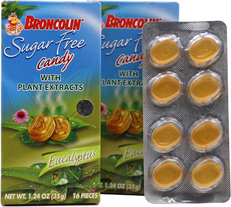 Broncolin Sugar Free Drops with Echinacea Plant Extracts Eucalyptus 2Pack 16 Drops per Box 2 Boxes - Image 1