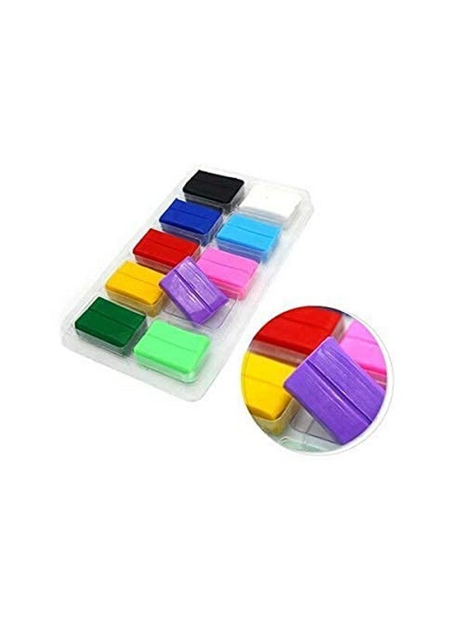 Craftacious Art Polymer Dough Clay for Mini Clay Artifacts Jewellry Making Non-Air Dry Clay Baking Clay (Note-This Clay is Baked in Oven) (100 Gram Clay) (Multi Color Clay with Tools) - Image 3
