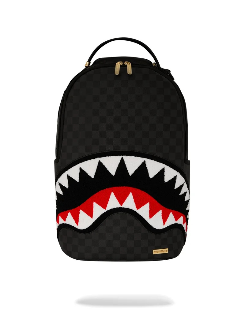 SPRAYGROUND BLACK CHENILLE SIP DLXSV BACKPACK