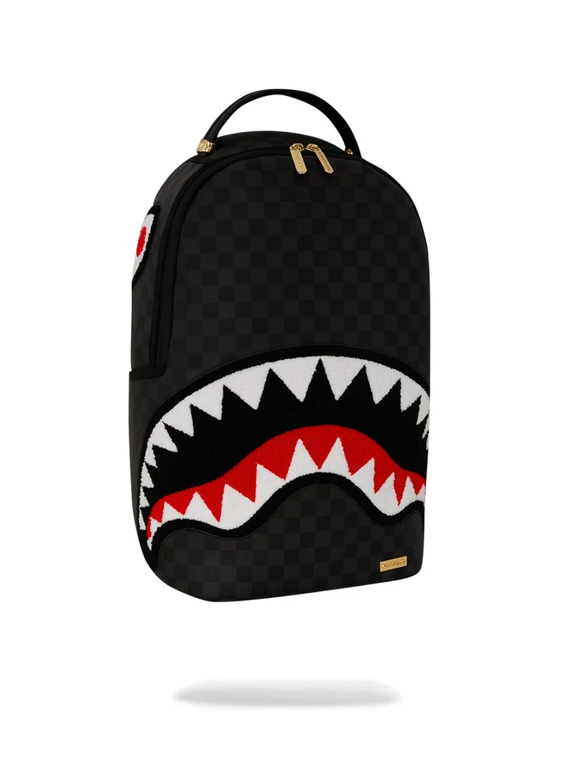 SPRAYGROUND BLACK CHENILLE SIP DLXSV BACKPACK