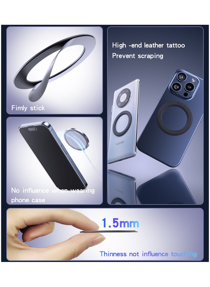 Yesido C208 Phone Back Circular Metal Plate Ring for Magnetic Wireless Charger - Image 4