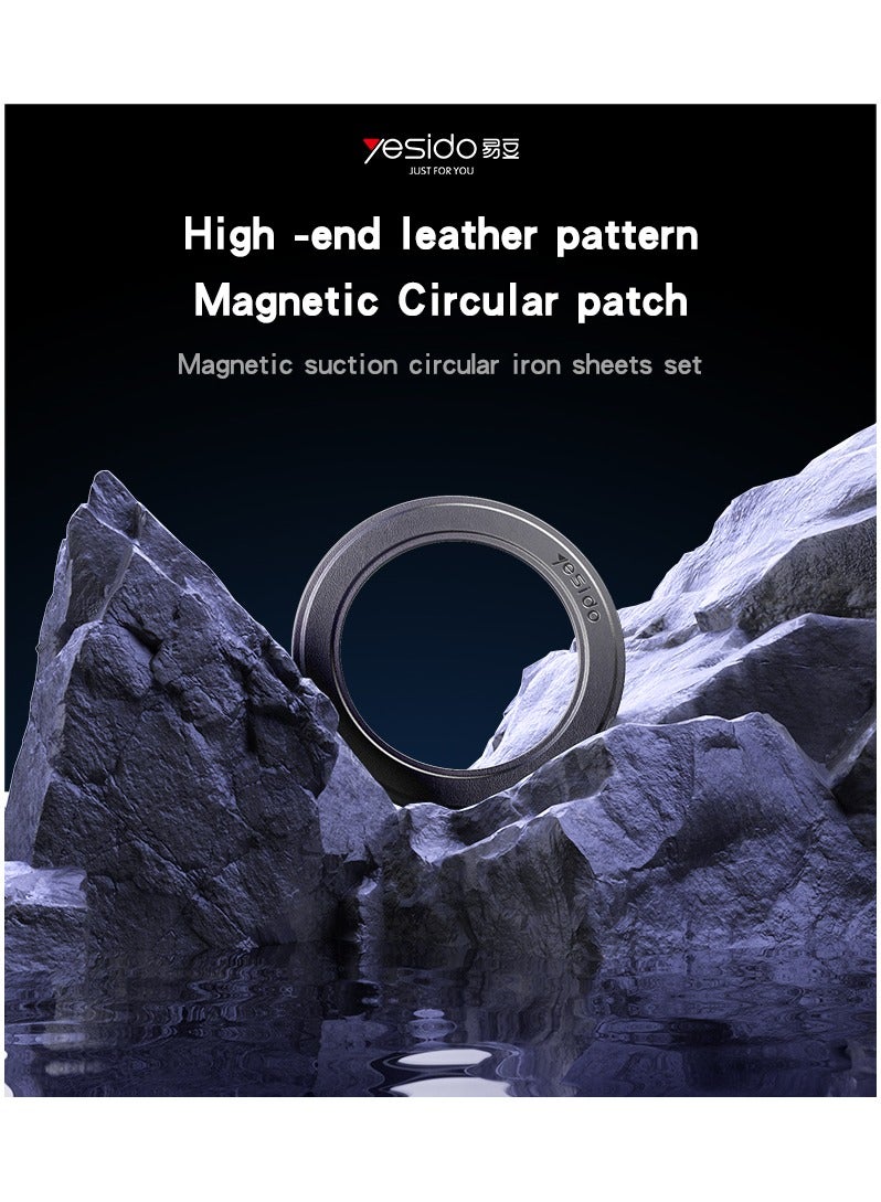Yesido C208 Phone Back Circular Metal Plate Ring for Magnetic Wireless Charger - Image 5