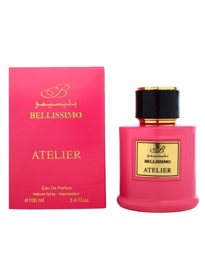 Bellissimo Atelier Pink Eau de Parfum 3.4 fl oz   Captivating & Long-Lasting Women's Fragrance in Elegant Packaging - Image 2