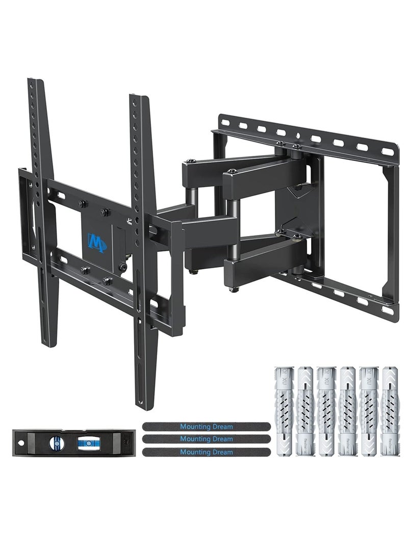 ELTRAZONE TV Wall Bracket Mount Swivel and Tilt for Most of 26-55 Inch LED, LCD, OLED and Plasma Flat Screen TVs up to VESA 400x400mm and 45 kg, Full Motion TV Bracket with Articulating Arms - Image 1