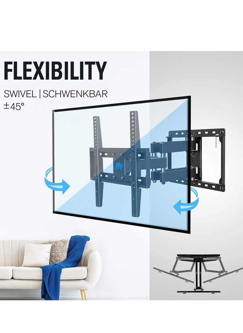 ELTRAZONE TV Wall Bracket Mount Swivel and Tilt for Most of 26-55 Inch LED, LCD, OLED and Plasma Flat Screen TVs up to VESA 400x400mm and 45 kg, Full Motion TV Bracket with Articulating Arms - Image 4
