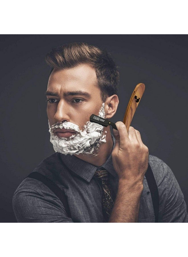FACON 100 Blades + Facón Professional Vintage Straight Edge Barber Razor - Salon Quality Cut Throat Shavette - Image 4