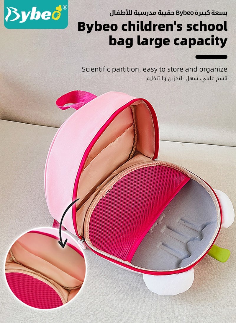 Bybeo Kids Backpack, Toddler School Bag, Small Kids Daypack, Baby Preschool Bag, Cute Cartoon Travel Bag for Baby Boys and Girls, Perfect for Kindergarten, Travel, School - Image 5