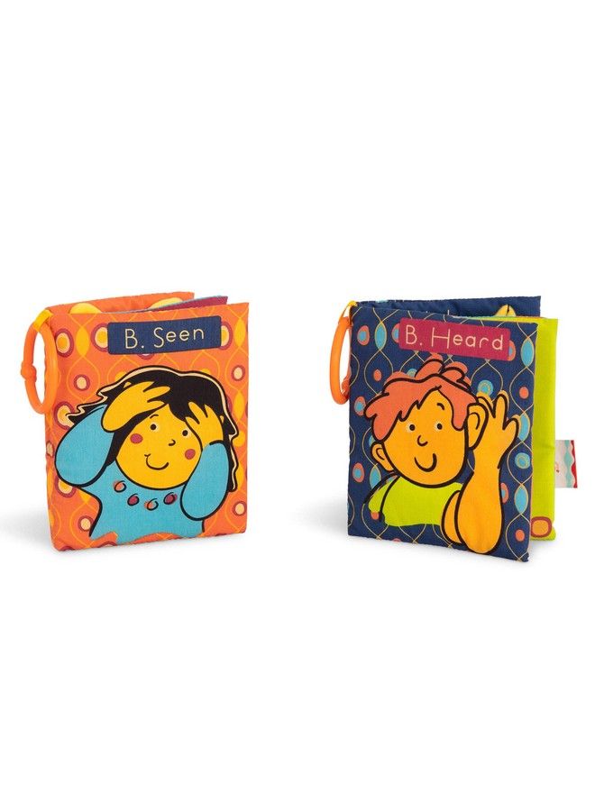 B. Toys By Battat Two Soft Baby Books Fabric Cloth Books For Babies Interactive Sounds & Illustrations Nontoxic Toddler Shower Bath Books Touch & Feel 2 Pcs 6 Months + - Image 1