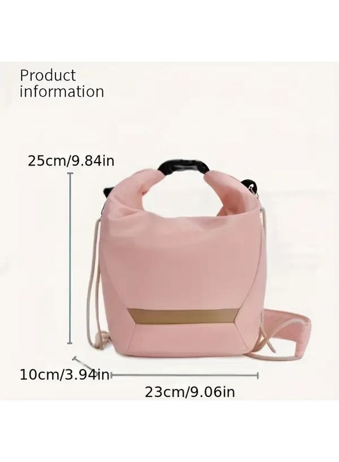 Pea Green Cloud Roll Camera Bag Large Capacity Anti Drop Shockproof Drawstring Pouch For DSLR Outdoor Photography - Image 3