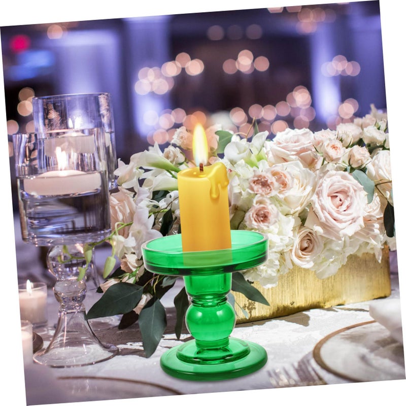 3 Pcs Crystal Glass Cone Candlestick Holders For Wedding Home And Party Decoration - Image 4