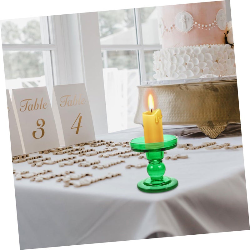 3 Pcs Crystal Glass Cone Candlestick Holders For Wedding Home And Party Decoration - Image 5