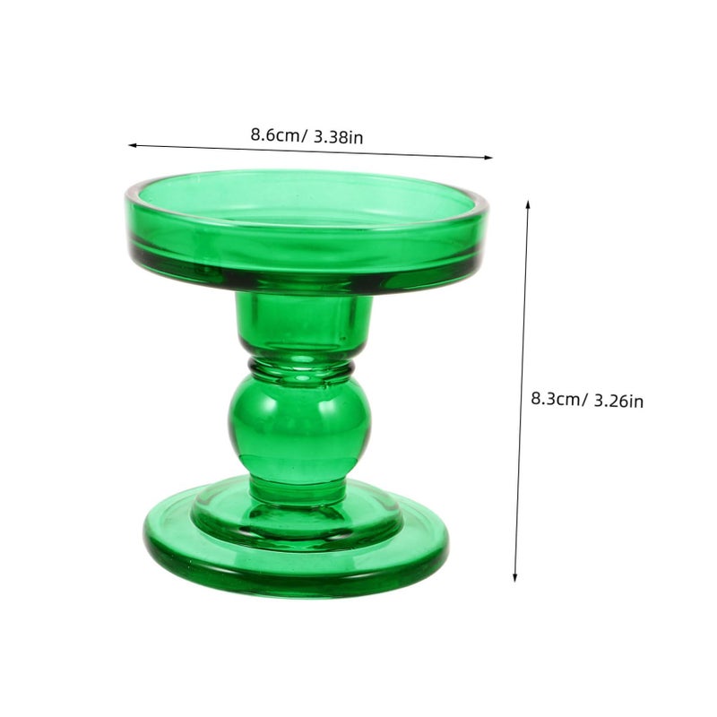3 Pcs Crystal Glass Cone Candlestick Holders For Wedding Home And Party Decoration - Image 3