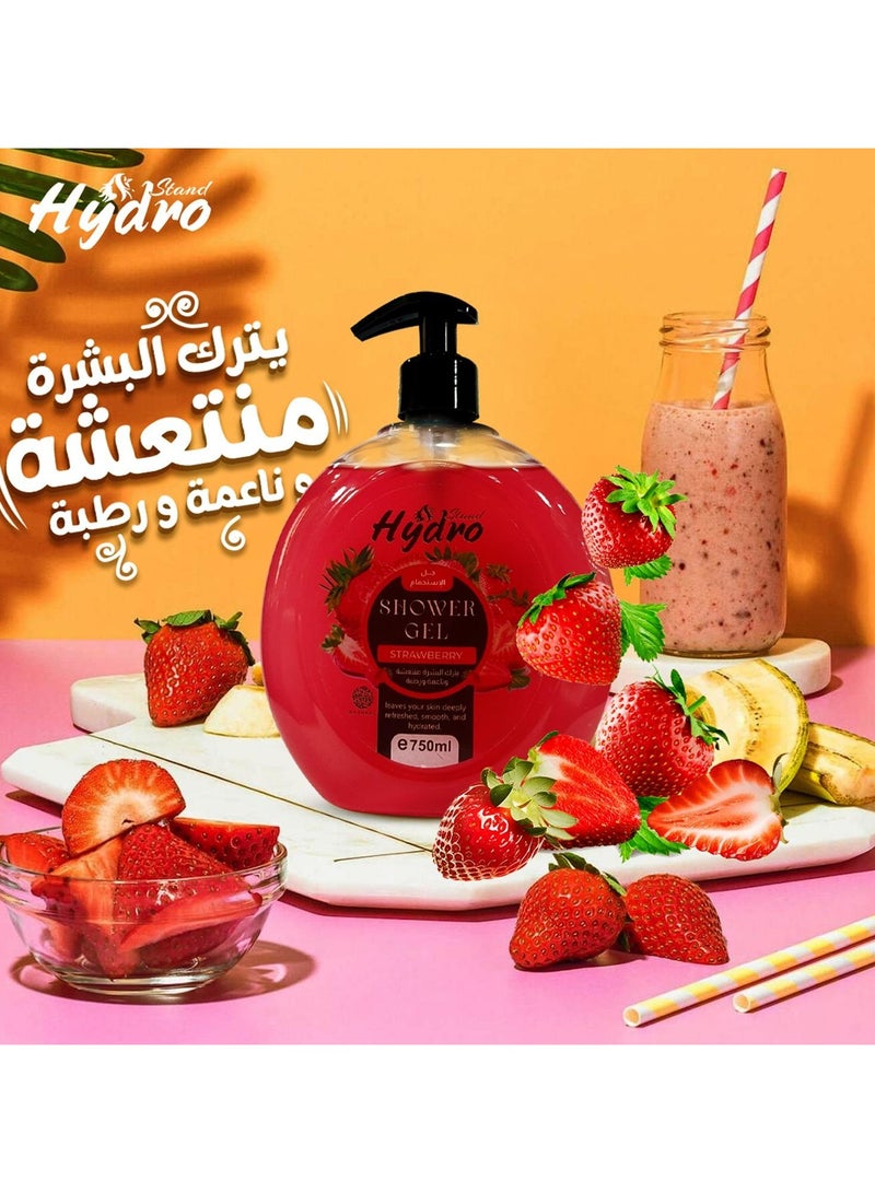 هيدرو جل استحمام ستاند بنكهة الفراولة 750 مل - Image 3