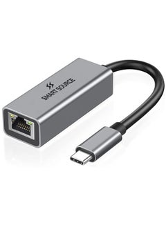SMART SOURCE USB C to Ethernet Adapter, Gigabit Type C to Rj45 Wired Network, Supports 10/100/1000Mbps, Thunderbolt 3 to LAN Network Adapter, Compatible with ThinkPad, Surface Pro, iPad-Pro, MacBook Pro, Galaxy  - Image 1