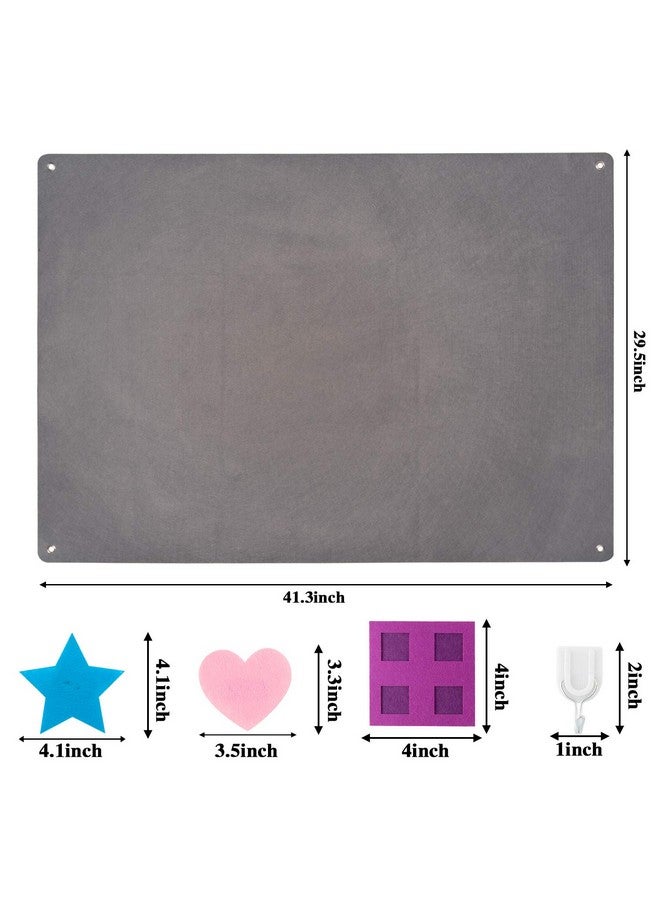 WATINC 64Pcs Preschool Shapes Teaching Felt Board Story Set 3.5 Ft Colorful Montessori Teacher Aide Tangrams Storytelling Flannel Interactive Play Kit Wall Hanging Gift For Toddlers - Image 2