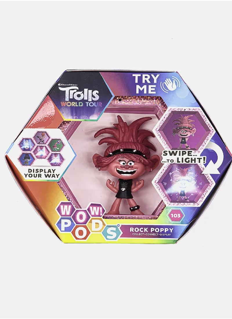 WOW! PODS WOW! PODS Trolls World Tour - Rock Poppy Collectible Figures 