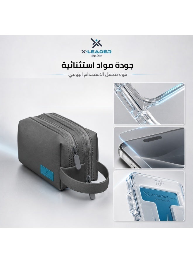 x-leader iPhone 16 Pro Full Protection with Luxury Leather Handbag from X-LEADER TRAVEL - Image 2
