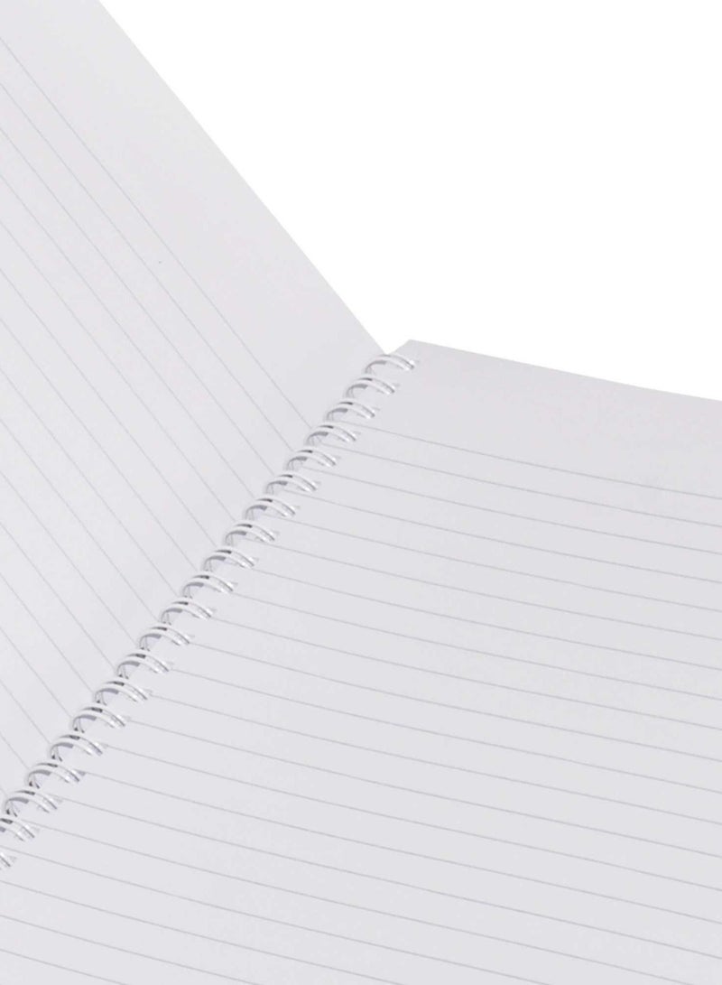 FIS LIGHT Pack of 10  Spiral Soft Cover Notebook, Single Line , 10X8 Inches (25.4 X 20.32 Cm) 100 Sheets -LINB1081608S - Image 2