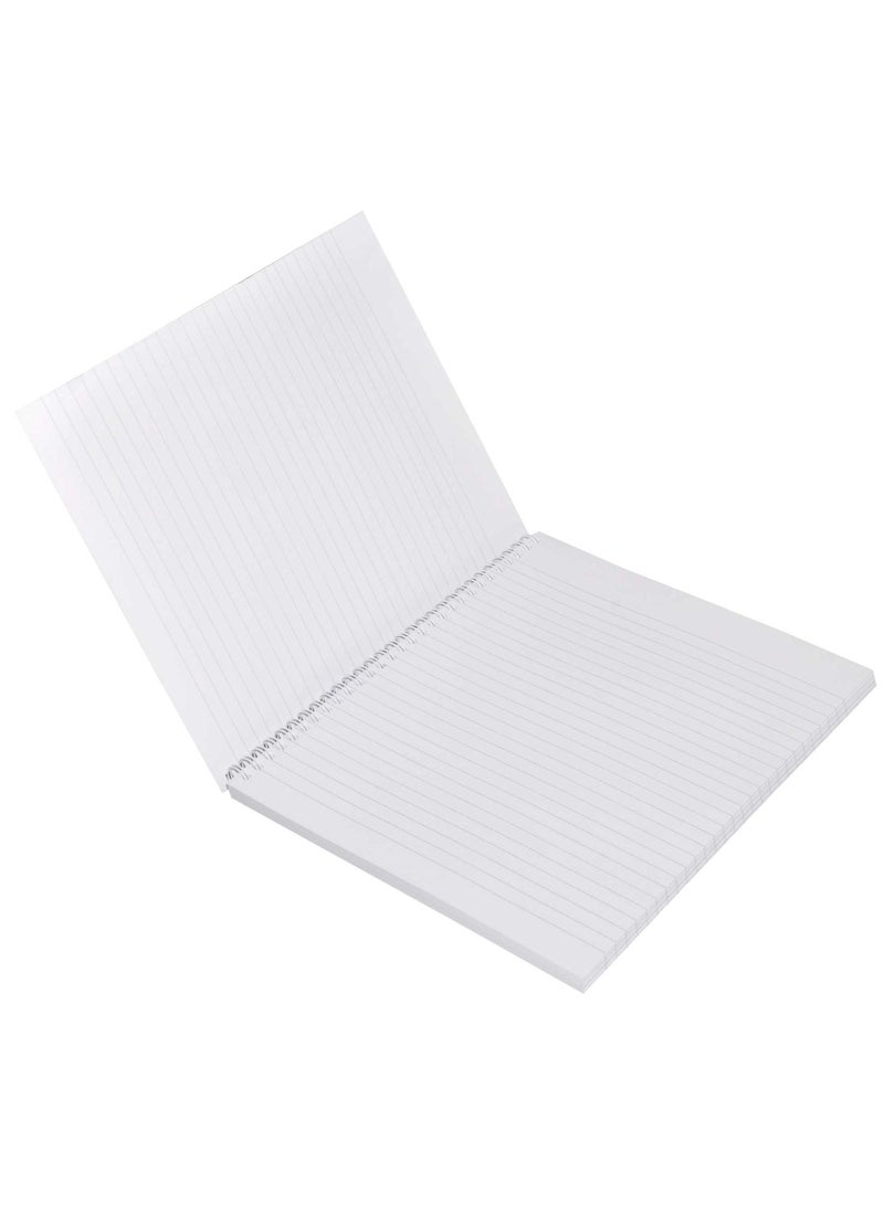 FIS LIGHT Pack of 10  Spiral Soft Cover Notebook, Single Line , 10X8 Inches (25.4 X 20.32 Cm) 100 Sheets -LINB1081608S - Image 3