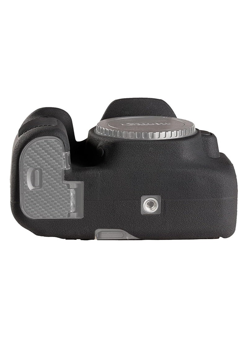 General Canon EOS 90D Camera Bag - Silicone Protective DSLR Skin Cover, Removable Cage, Shockproof, Dustproof  - Image 5