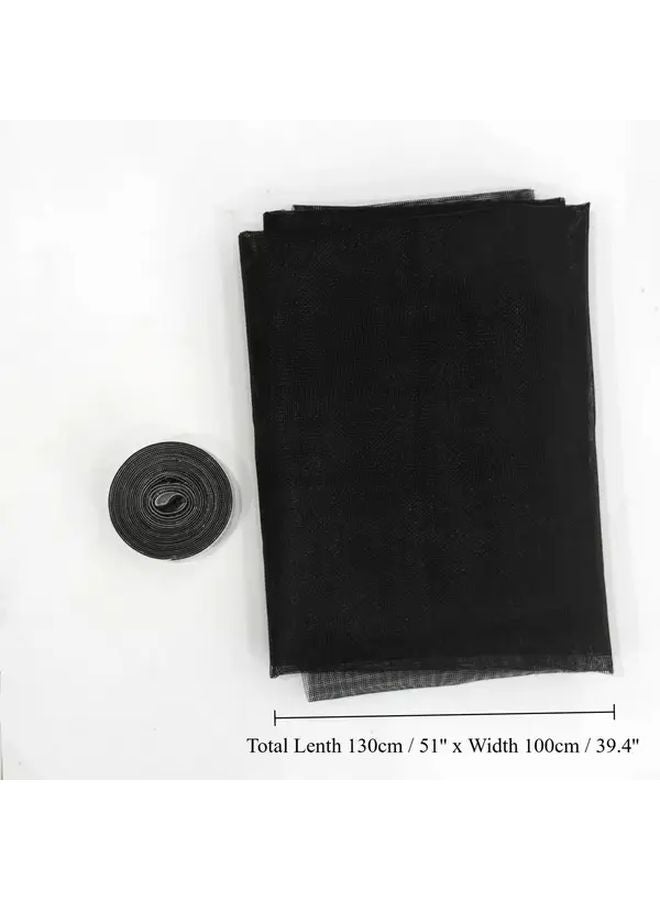 Pet Proof Window Screen No Drill Installation Heavy Duty Tear Resistant Mesh 39x51 Inch Black - Image 4