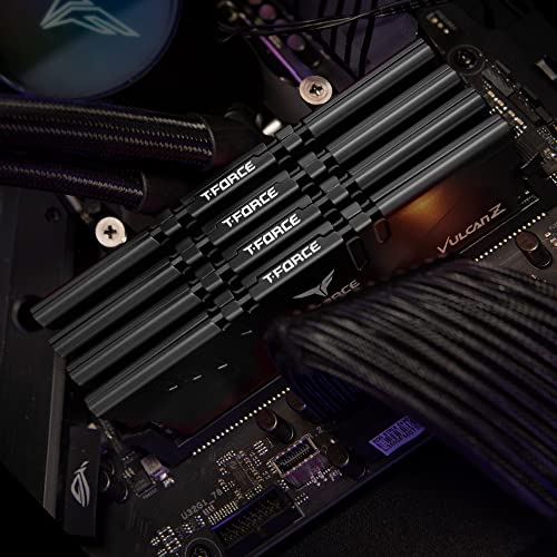 TEAMGROUP T-Force Vulcan Z DDR4 16GB مجموعة (2x8GB) 3600MHz (PC4-28800) CL18 وحدة ذاكرة سطح المكتب رام سوداء TLZBD416G3600HC18JDC01 - Image 4