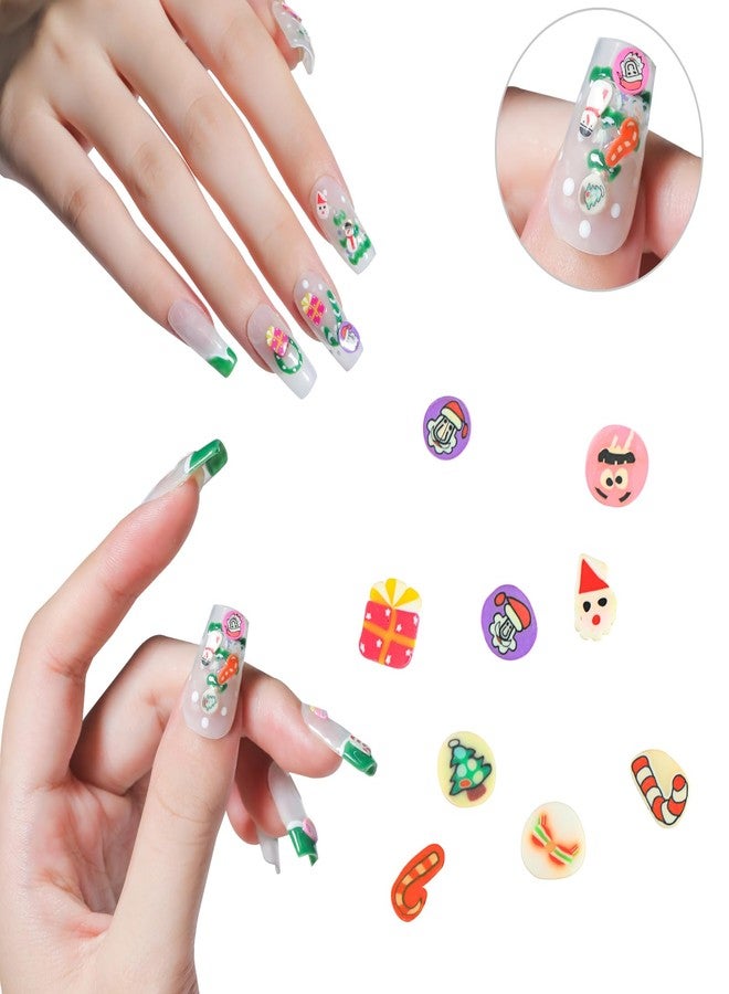 HOCIBES 5000PCS Nail Art Slices, Cute Design, 3D Polymer Clay, DIY Craft Slices (Christmas) - Image 2