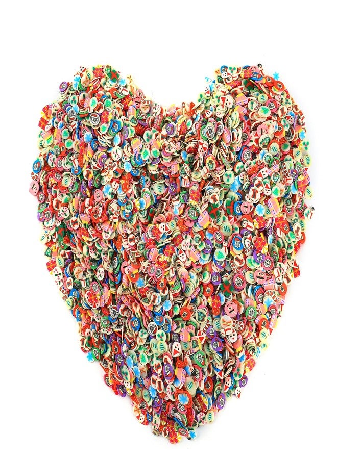 HOCIBES 5000PCS Nail Art Slices, Cute Design, 3D Polymer Clay, DIY Craft Slices (Christmas) - Image 1