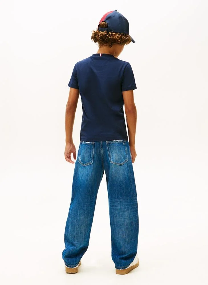 TOMMY HILFIGER Kids Tommy Faded Print T-Shirt