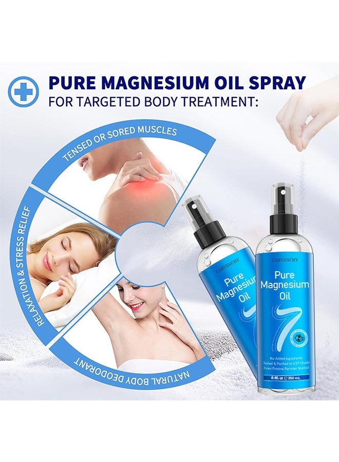 CARVENCHY Pure Magnesium Oil Spray, Promotes Calm Sleep And Relaxation, 8.4 Fl Oz / 250ml - Image 5