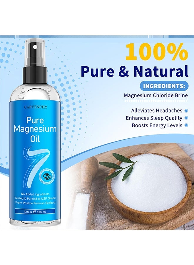 CARVENCHY Pure Magnesium Oil Spray, Promotes Calm Sleep And Relaxation, 8.4 Fl Oz / 250ml - Image 2