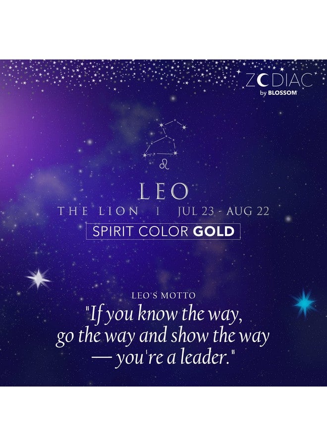 Blossom Zodiac Sign Vanilla Scented Moisturizing Rollon Lip Gloss With Crystals Made In Usa 0.20 Fl. Oz.5.9Ml Leo - Image 4