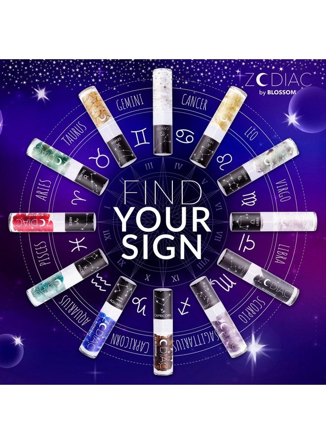 Blossom Zodiac Sign Vanilla Scented Moisturizing Rollon Lip Gloss With Crystals Made In Usa 0.20 Fl. Oz.5.9Ml Leo - Image 5