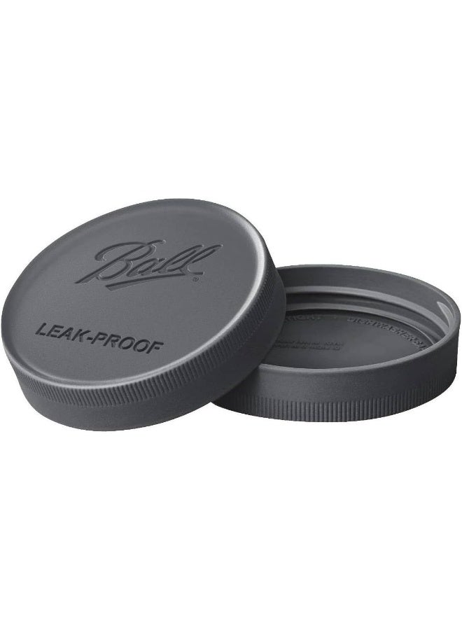 Ball Ball 1440010813 Wide Mouth Grey Storage Jar Lids  - Image 1