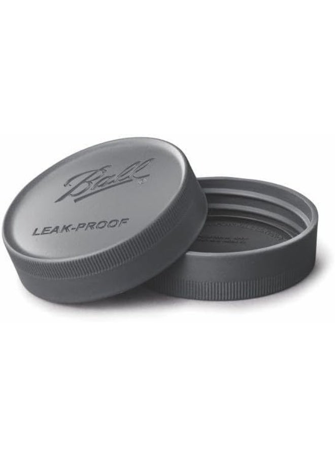 Ball Ball 1440010813 Wide Mouth Grey Storage Jar Lids  - Image 4