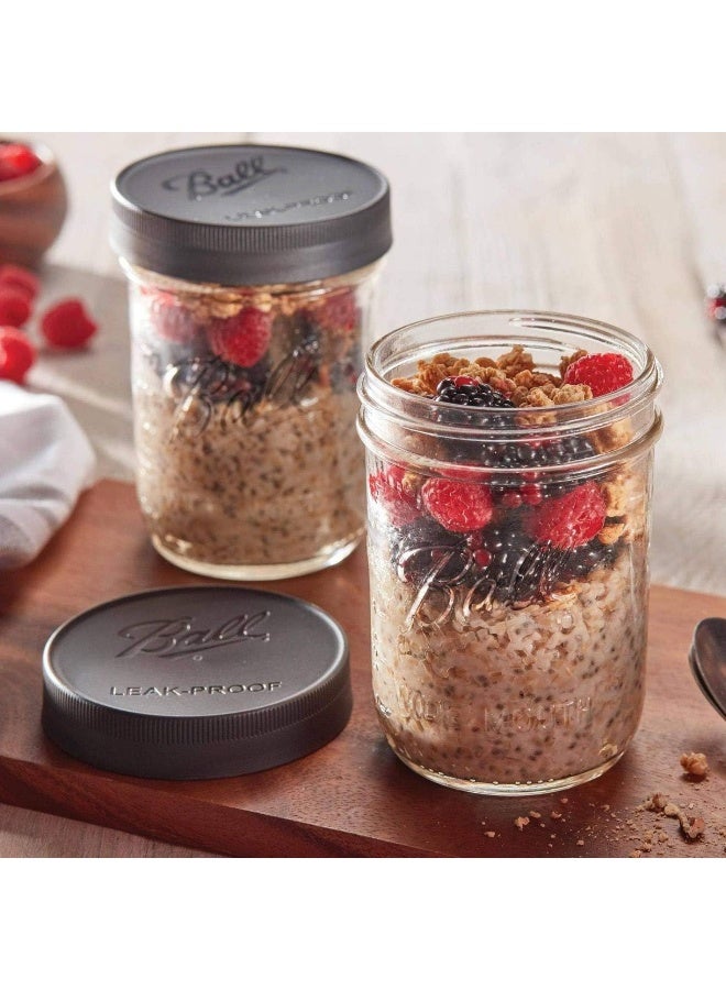 Ball Ball 1440010813 Wide Mouth Grey Storage Jar Lids  - Image 2