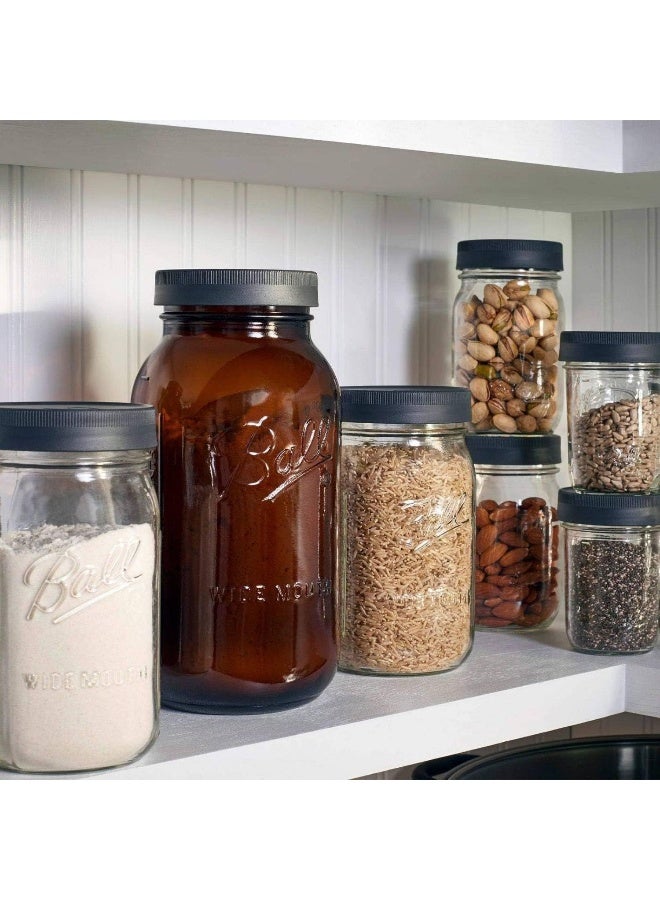 Ball Ball 1440010813 Wide Mouth Grey Storage Jar Lids  - Image 3
