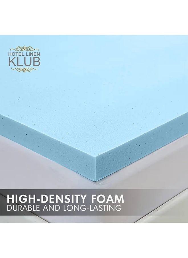 Hotel Linen Klub 2-Inch Gel-Infused Memory Foam Mattress Topper – High Density Memory Foam Bed Mattress, Cooling Comfort & Pressure Relief  - Image 4