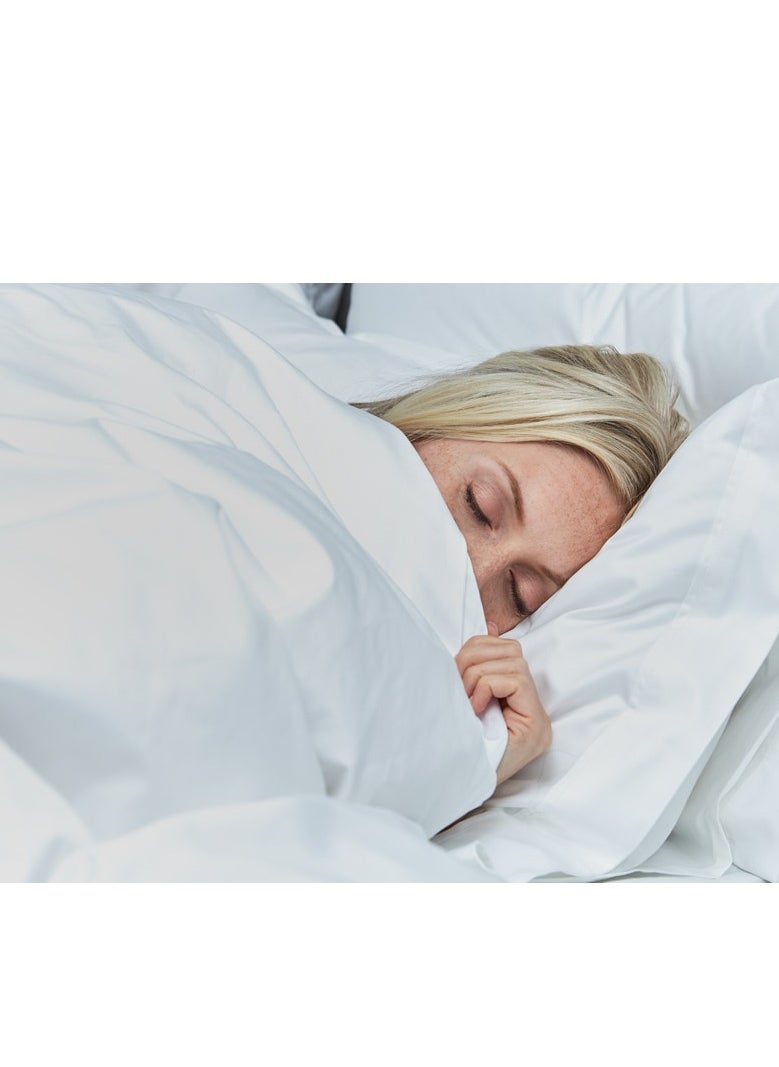 7 STARS HZM Bamboo Duvet Cover Full Size 200x200 cm With Button Closing and Corner Ties 400TC Cool, Anti-Allergic, Soft and Silky – White  - Image 3