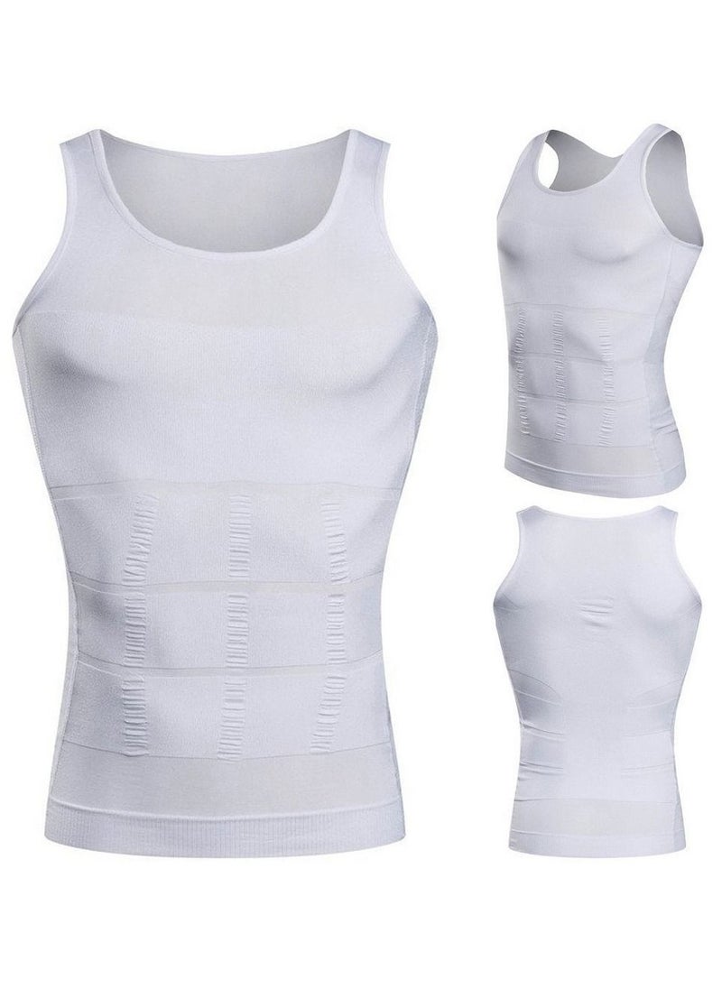 SLIM'N LIFT N Lift Slimming Shirt For Men White.  - Image 1