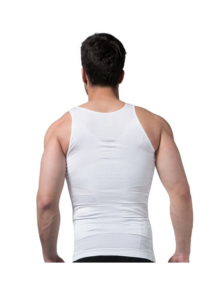 SLIM'N LIFT N Lift Slimming Shirt For Men White.  - Image 3