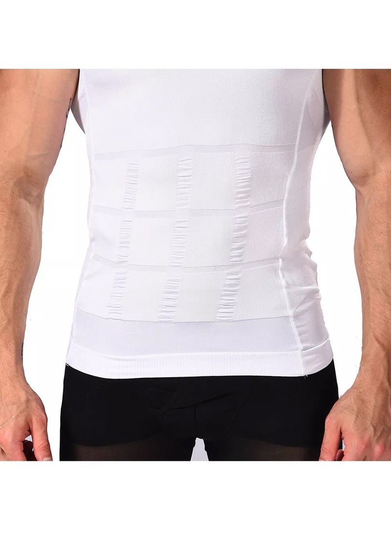 SLIM'N LIFT N Lift Slimming Shirt For Men White.  - Image 4