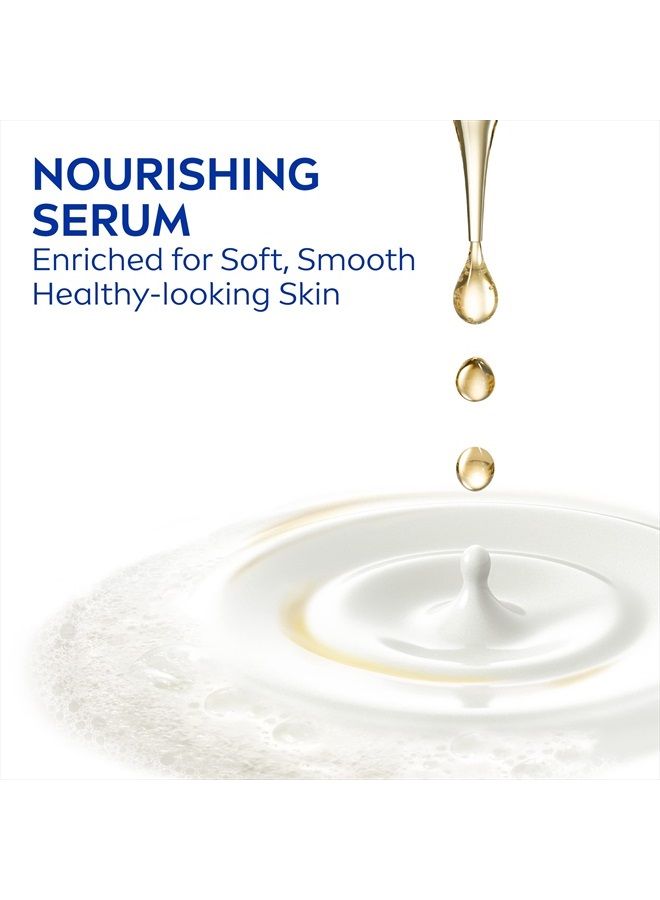 Nivea غسول الجسم بحليب جوز الهند واللوز مع سيروم مغذي، زجاجة سعة 20 أونصة سائلة - Image 4