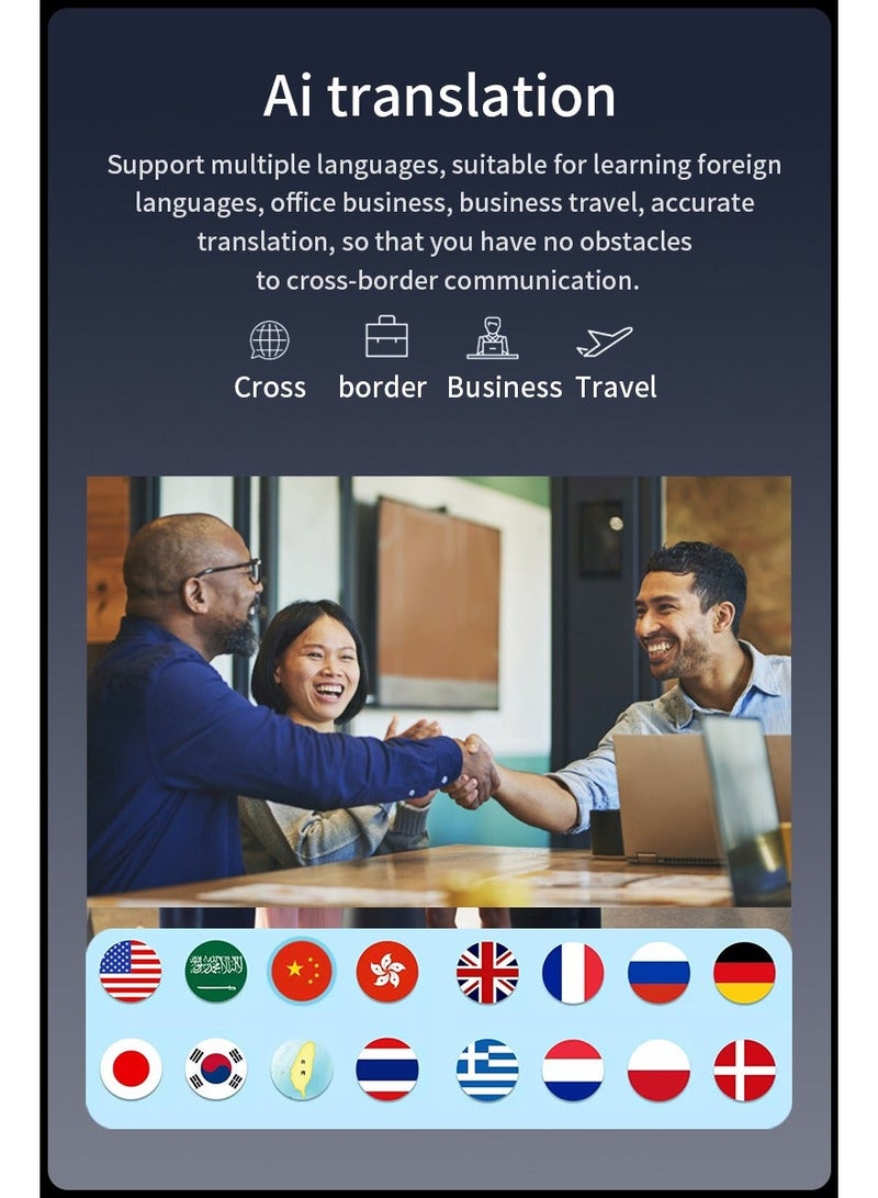 Luttec AI Wireless Gaming Mouse, 4000 Adjustable DPI, Multilingual Voice Typing & Translation, AI Chat Assistant, All-in-One AI Office Function, Universal for Desktop Laptop Mac All-in-One PC - Image 3