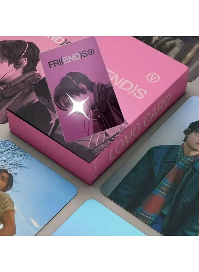 55 قطعة من بطاقات لومو الخشبية مطبوعة ملونًا من الوجهين، تذكارات جمعية هدايا عيد الميلاد والتخرج - Image 2