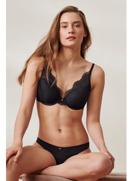 Tchibo Women Padded Wireless Bra, Black  - Image 1