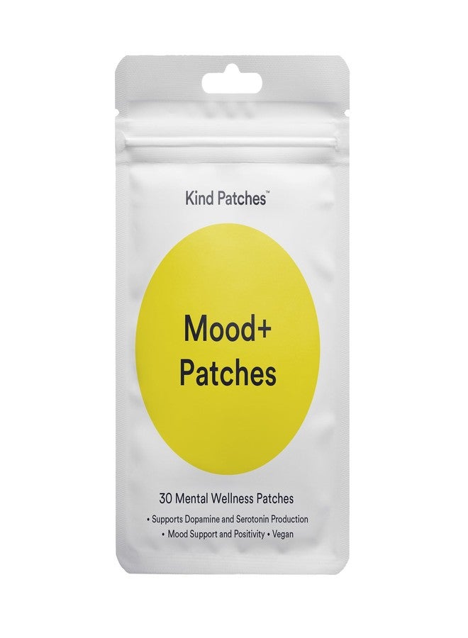 Kind Patches Mood Plus Patches with Mucuna Pruriens, Rhodiola, and Lions Mane Extract - Vegan - 30 Count - Image 1
