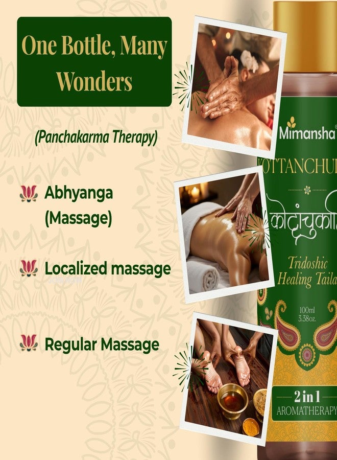 MIMANSHA Kottanchukadi Taila – Ayurvedic Oil for Skin Irritation, Itching & Stiffness Relief | Herbal Milk-Infused Massage Oil- 100ml - Image 4