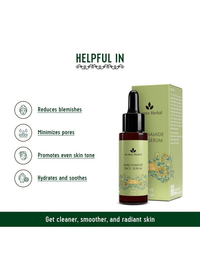 AVIMEE HERBAL سيروم الوجه العشبي أفيمي 10% نياسيناميد مع حمض الهيالورونيك | لعلاج آثار حب الشباب، والبقع، وتوازن الزيوت مع الزنك | سيروم مضاد لحب الشباب لتفتيح البشرة للبشرة الدهنية والمعرضة لحب الشباب | 25 مل - Image 5